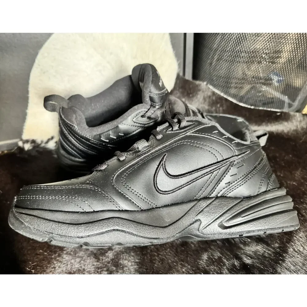 Nike Air Monarch 4 Triple Black Sneakers 415445-001